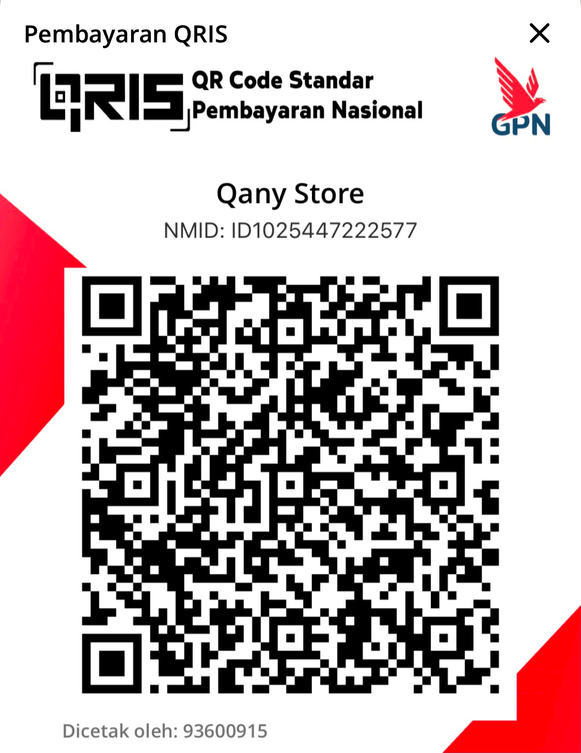 QRIS Qany Store